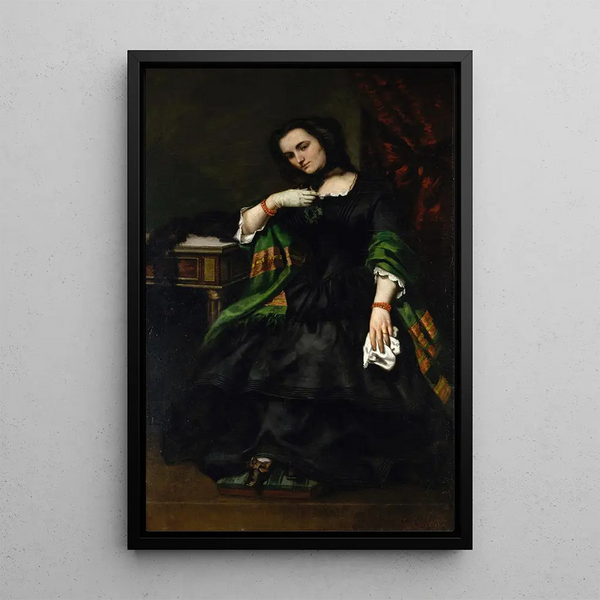 Madame Auguste Cuoq Mathilde Desportes 1827-1910 - Gustave Courbet — kehystetty taideteos seinällä