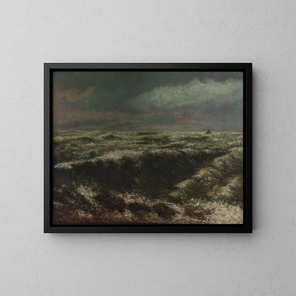 Marina - Gustave Courbet — kehystetty taideteos seinällä