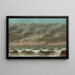 Merimaalauksen - Gustave Courbet — kehystetty taideteos seinällä