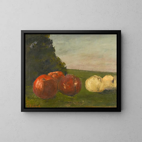 Luontoaiheinen - Gustave Courbet — kehystetty taideteos seinällä