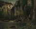 Joki ja kalliot - Gustave Courbet — näkymä teoksesta