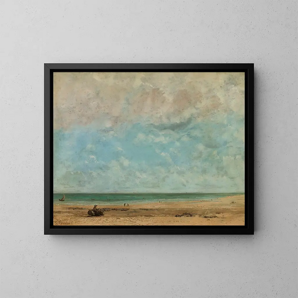 Merimaisema - Gustave Courbet — kehystetty taideteos seinällä