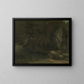 Gustave Courbet - The Cliffs of the Loue.webp