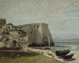 Les falaises d'Étretat après la tempête - Gustave Courbet — näkymä teoksesta