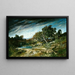La Rafale de vent - Gustave Courbet — kehystetty taideteos seinällä