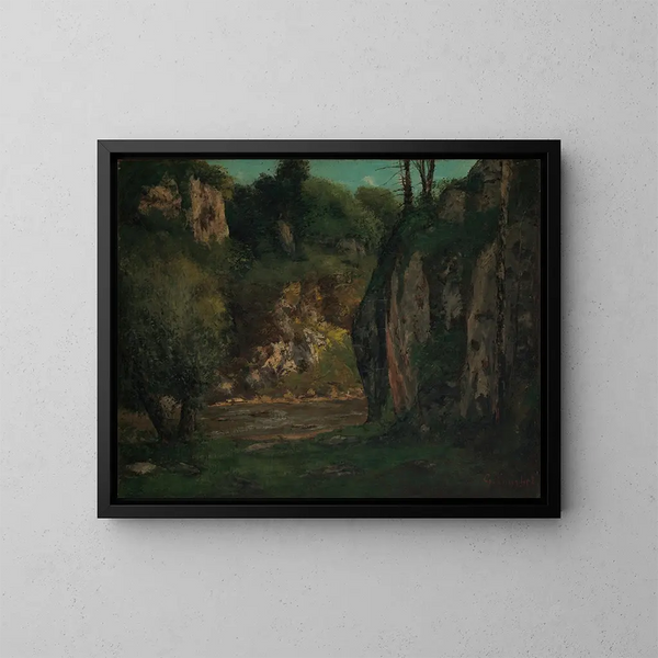 Piilossa oleva puro - Gustave Courbet — kehystetty taideteos seinällä