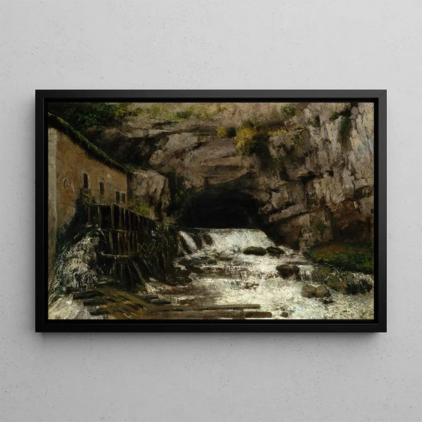 Gustave Courbet — kehystetty taideteos seinällä