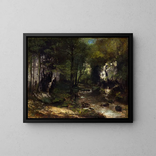 Gustave Courbet - The Stream Le Ruisseau du PuitsNoir valle de la Loue.webp