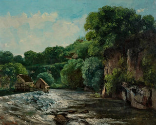 Gustave Courbet - Un barrage prs dOrnans or Lcluse de la Loue.webp