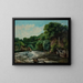 Vesipato Ornansin lähellä tai Louen padot Gustave Courbet — kehystetty taideteos seinällä
