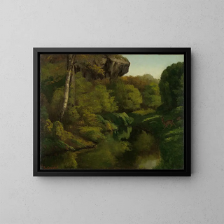 Gustave Courbet - View in the Forest of Fontainebleau.webp