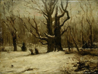 Talvimaisema - Gustave Courbet — näkymä teoksesta