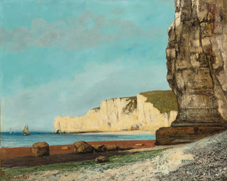 Les Falaises d'Étretat - Gustave Courbet — näkymä teoksesta