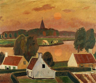 Näkymä kylästä - Gustave De Smet — näkymä teoksesta
