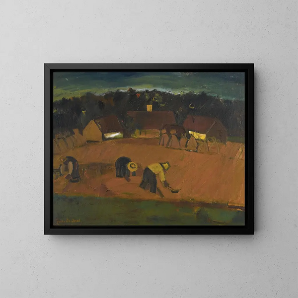 La Moisson - Gustave De Smet — kehystetty taideteos seinällä