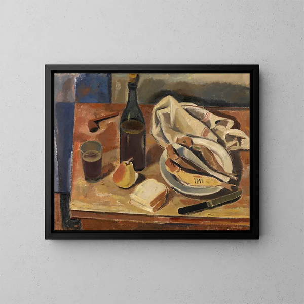luonnonkuvaus silakoilla - Gustave De Smet — kehystetty taideteos seinällä