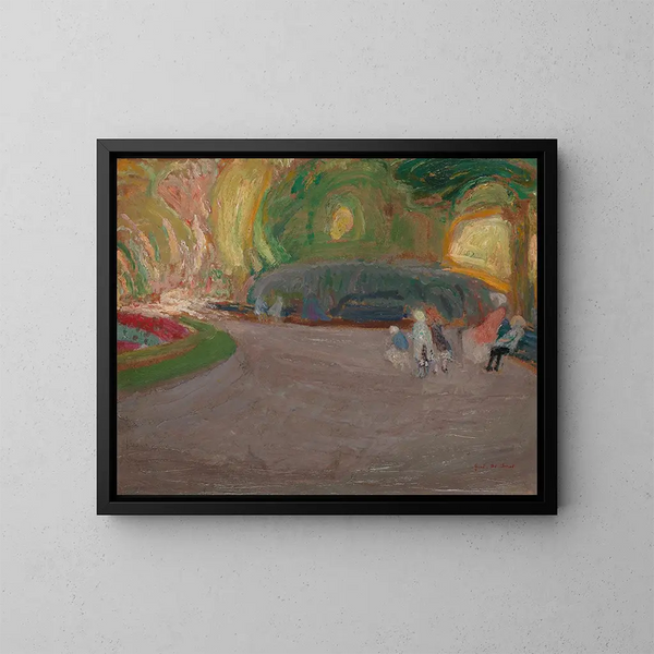 Vondelpark-maalaus - Gustave De Smet — kehystetty taideteos seinällä
