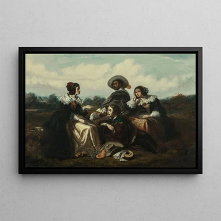 Gustave Franois Morin - Le rcit Personnages en costume Louis XIII.webp