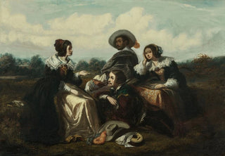 Gustave Franois Morin - Le rcit Personnages en costume Louis XIII.webp