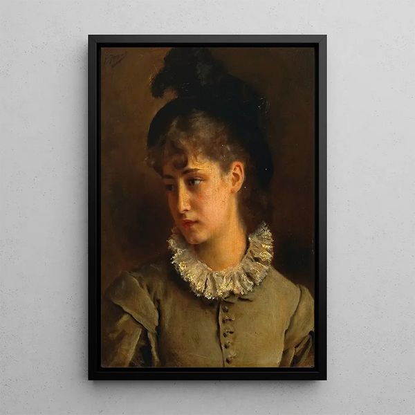 Juhlallinen kaunotar - Gustave Jean Jacquet — kehystetty taideteos seinällä