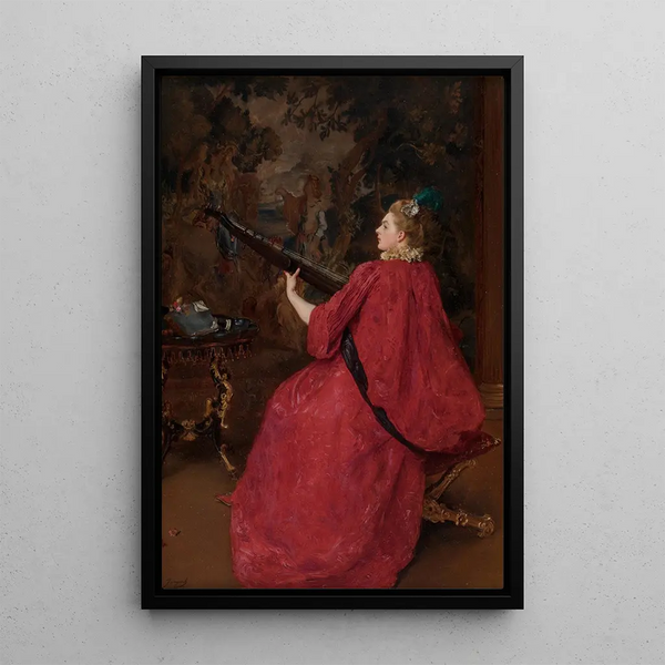 Muusikko - Gustave Jean Jacquet — kehystetty taideteos seinällä