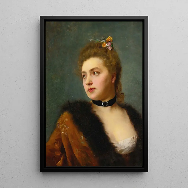 Pariisilainen - Gustave Jean Jacquet — kehystetty taideteos seinällä