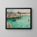 Avant-port de Dieppe - Gustave Loiseau — kehystetty taideteos seinällä