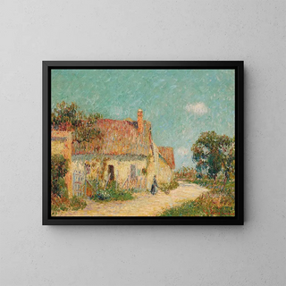 Chaumière en Normandie - Gustave Loiseau — kehystetty taideteos seinällä