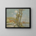 L'Oise à Pontoise - Gustave Loiseau — kehystetty taideteos seinällä