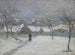 La Neige à Mortain, Manche - Gustave Loiseau — näkymä teoksesta
