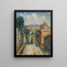 La rue Thuringe Bonsecours Rouen - Gustave Loiseau — kehystetty taideteos seinällä