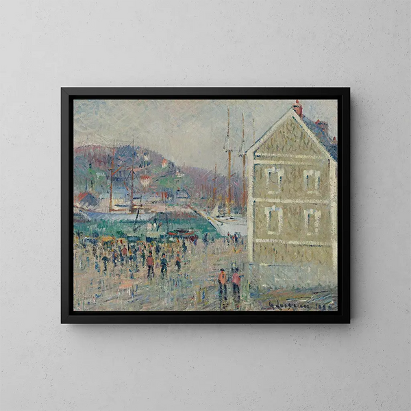Le Bassin Berrigny à Fécamp - Gustave Loiseau — kehystetty taideteos seinällä