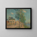 Le Chemin au bord de la rivière - Gustave Loiseau — kehystetty taideteos seinällä