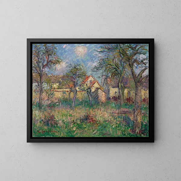 Le Jardin - Gustave Loiseau — kehystetty taideteos seinällä