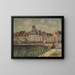 Le quai Duquesne, Dieppe - Gustave Loiseau — kehystetty taideteos seinällä