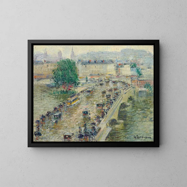Le pont Corneille à Rouen - Gustave Loiseau — kehystetty taideteos seinällä