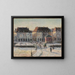 Le pont de la Poissonnerie à Dieppe - Gustave Loiseau — kehystetty taideteos seinällä