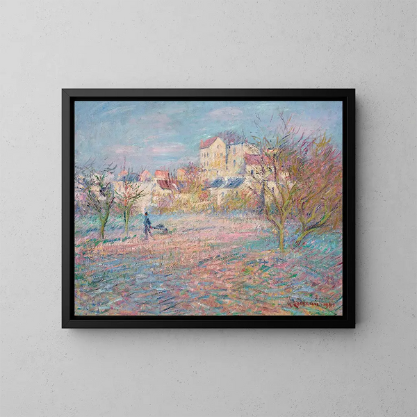 Le potager en hiver - Gustave Loiseau — kehystetty taideteos seinällä