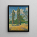 Les Peupliers - Gustave Loiseau — kehystetty taideteos seinällä