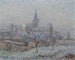 L Bennecourtin kirkon, lumiefekti - Gustave Loiseau | Reproduction — näkymä teoksesta