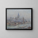 L Bennecourtin kirkon, lumiefekti - Gustave Loiseau | Reproduction — kehystetty taideteos seinällä