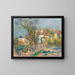 L'Hermitage-taidetuote, kirsikkapuut kukassa - Gustave Loiseau — kehystetty taideteos seinällä