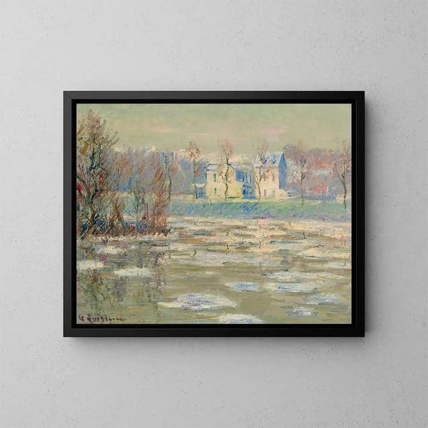 Loise en hiver - Gustave Loiseau — kehystetty taideteos seinällä