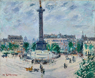 Place de la Bastille - Gustave Loiseau — näkymä teoksesta
