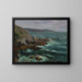 Rochers surplombant la mer en Bretagne - Gustave Loiseau — kehystetty taideteos seinällä