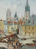 Rue de l'Épicerie, Rouen - Gustave Loiseau — näkymä teoksesta