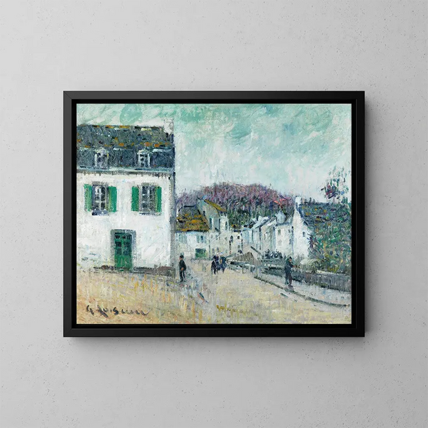 Rue de Pont-Aven - Gustave Loiseau — kehystetty taideteos seinällä