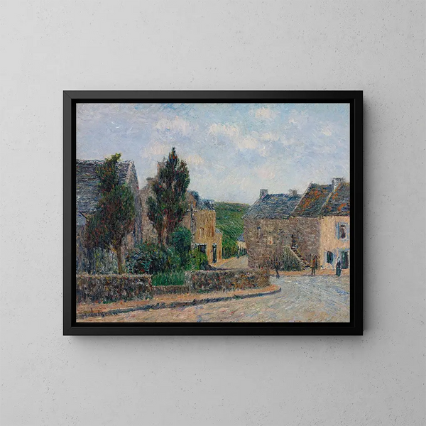 Rue Saint-Lunaire - Gustave Loiseau — kehystetty taideteos seinällä