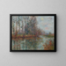 Tournant de rivière à l'heure - Gustave Loiseau — kehystetty taideteos seinällä