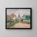 Näkymä Saint-Cyr-du-Vaudreuilista, Eure - Gustave Loiseau — kehystetty taideteos seinällä